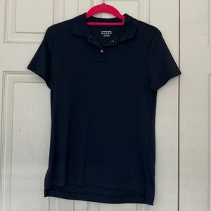 Lands End Womens XS Navy Polo